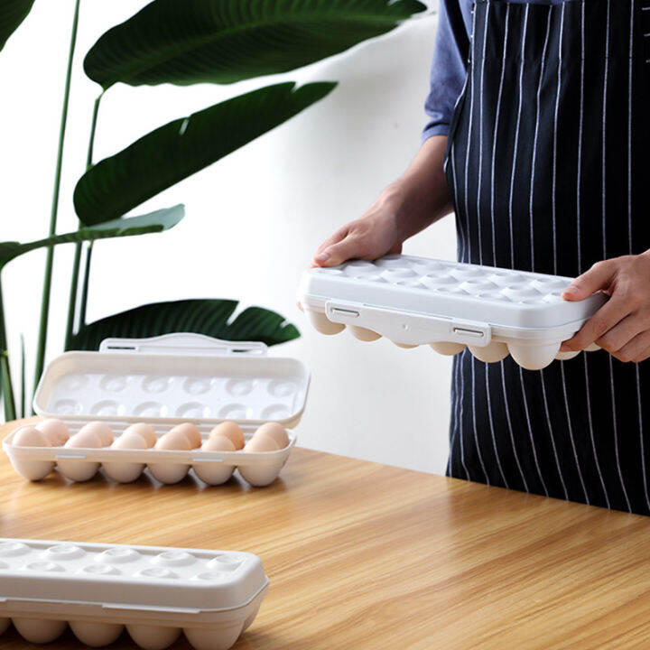 kitchen-refrigerator-fresh-keeping-box-refrigerator-egg-storage-solution-buckle-type-egg-storage-box-divided-egg-tray-egg-grid-with-lid