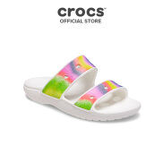 Dép Unisex Crocs Spray Dye Classic White Multi