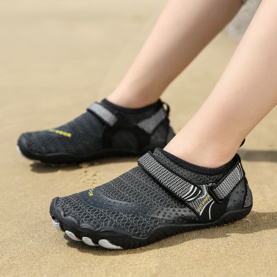 รองเท้าลุยน้ำชายหาดสำหรับเด็กรองเท้าใส่ลุยน้ำแห้งเร็วยืดหยุ่นกันลื่น,รองเท้าเด็กผู้ชายรองเท้าผ้าใบต้นน้ำนุ่มสำหรับฤดูร้อน