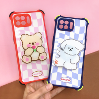 Oppo A3s A5/A9(2021) A15 A16 A54(4G) A74(4G) A93(4G) A95 F11 Pro Reno 5(5G)พร้อมส่ง!! เคสกันกระแทก เคสกันเลนส์กล้อง เคสกันกล้อง เคสการ์ตูน ขอบสี