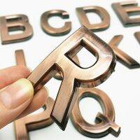 ๑ 3 Pcs 3D A-Z Letters and Numbers Modern Plaque House Numbers 0 to 9 Hotel Door Numeral Plate Home Address Street Number Stickers