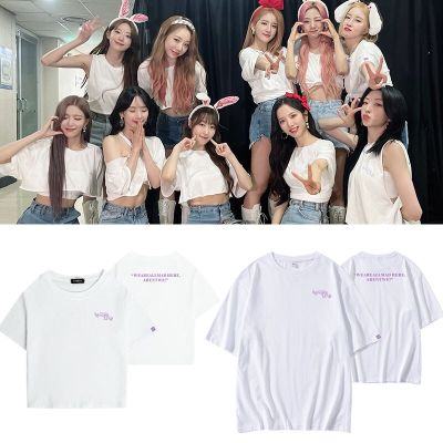 Korean Style K Pop Kpop WJSN WONDERLAND K-pop T-shirt Women Short Sleeve Summer Tops Female Harajuku Streetwear Tee Shirt Femme