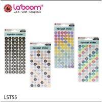 สติกเกอร์ สติ๊กเกอร์ ตัวอักษรอังกฤษ อัลฟาเบท รุ่น LST55 แบนด์ ลาบูม Laboom