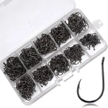 50PCS Stainless Steel Live Bait Circle Fishing Hook Saltwater Big Game  2/0-12/0