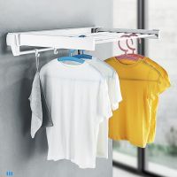 Balcony Clothes Hanger Telescopic Folding Clothes Racks Multi-function Clothes Drying Rack Stable Load-bearing Clothes Stand