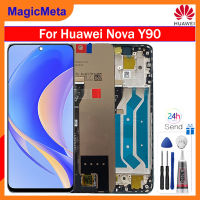 MagicMeta 100% ใหม่ต้นฉบับสำหรับ Huawei Nova Y90 CTR-LX2 LCD อะไหล่หน้าจอ + อะไหล่สำหรับซ่อมแผงหน้าจอทัชสกรีนหน้าจอสัมผัส