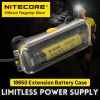 NITECORE 18650เคสแบตเตอรี่ที่ชาร์จแบตเตอรี่ลิเธียมไอออน,ที่ชาร์จพลังงานสำรองสำหรับ NU43 NU40 NU50ไฟฉายคาดศีรษะเส้นทางการแข่งขันการเดินป่า