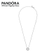 Pandora Logo Pavé Circle Collier Necklace