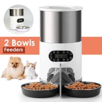 Smart Pet Feeder Dog And Cat Food Automatic Dispenser Stainless Steel Bowl Dogs And Cats With Recording Timing Feeding 3L / 4.5 L