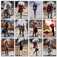 PhotoCustom Painting By Numbers Figure Hand Painted Paintings Art Drawing On Canvas Gift DIY Pictures By Number Woman and Man Ho