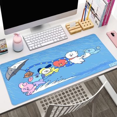 BT21 Mause Pad Large Mouse Pad Anime Kawaii Mousepad Xxl Computer Accessories Deskmat Pc Gamer Accessories Desk Mat Gaming Mats