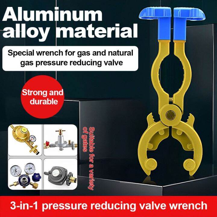 3 in 1 Multifunctional Gas Valve Wrench Gas Tank Pressure Reducing