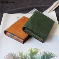 Luxury Business Card Case Genuine Cow Leather Top End Men ID Driving License Wallet Women Simple Camouflage Credit Card Purse Card Holders