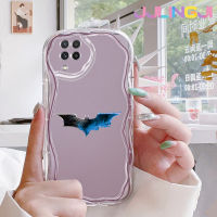 Jlingji เคสปลอกสำหรับ Samsung กาแลคซี A22 4G A22 5G A23 A21s M22แฟชั่นลายค้างคาวเคสมือถือกันกระแทกแบบใสนิ่มเคสโปร่งใสลายกล้องถ่ายรูปสร้างสรรค์เคสซิลิกาเจลป้องกัน