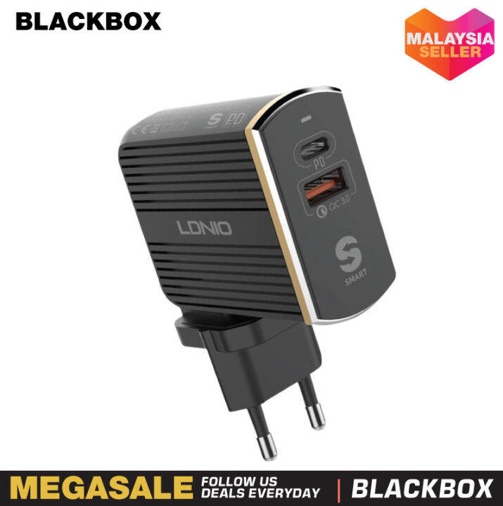 LDNIO A2502C PD + QC3.0 Fast Travel Charger Expert with USB Port & Type ...