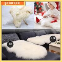 GOTORADE ล้างทำความสะอาดได้ ของตกแต่งบ้าน การป้องกันพื้น ปุยปุยปุย พรมขนยาว พรมสำหรับห้องนอน พรมหนังแกะ ขนเฟอร์เทียม พรมนุ่มๆ