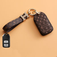 หนังเย็บมือสำหรับ Honda City HRV Civic Accord CRV Sir BRV Keyless Remote Car Key Cover Case