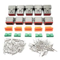 5sets Deutsch 12 Way 12 pin Waterproof Connector Kit Male/Female Kit Connector Plug Car Plug Electrical Electri Wire Connector