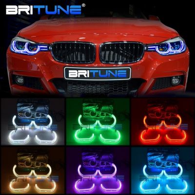 ❍△☞ Angel Eyes RGB For BMW F10 E90 E87 E93 E60 E91 F30 E92 E82 Tuning Accessories LED Lights Kit DTM Style Mulit-Color Halo Ring DIY