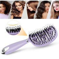 [Hot On Sale] Mini Detangling Hair Brush Vented Women Hair Brush Magic Afro Hair Comb Curved Design Demelant Hairbrush Styling Tools