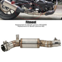 รถจักรยานยนต์ท่อไอเสียกลาง Link ท่อสแตนเลสสำหรับ Benelli Leoncino 500 BJ500