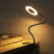 Dimmable LED Desk-Lamp with Clamp Dimmable Reading Light Eye-Care USB Table Lamp LED Bedside Lamp Baby Night Light Clip