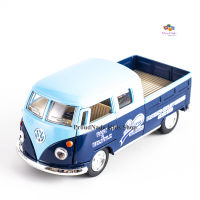 ProudNada Toys ของเล่นเด็ก โมเดล รถตู้ KiNSMART 1963 Volkswagen Bus Double Cab Pickup