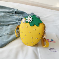 Childrens Bag2021New Strawberry Korean Style All-match Girls Shoulder Bag Fashion Princess Bag Girls Messenger Bag