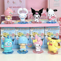 Sanrio Back To Back Company Series Cinnamoroll My Melody Kuromi Little Twin Stars Action Figurines ตุ๊กตารุ่นสะสม Gift