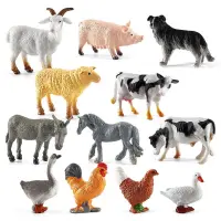 New Education Kids Gift Miniatures Farm Figurines Animal Model Toys Simulated Poultry