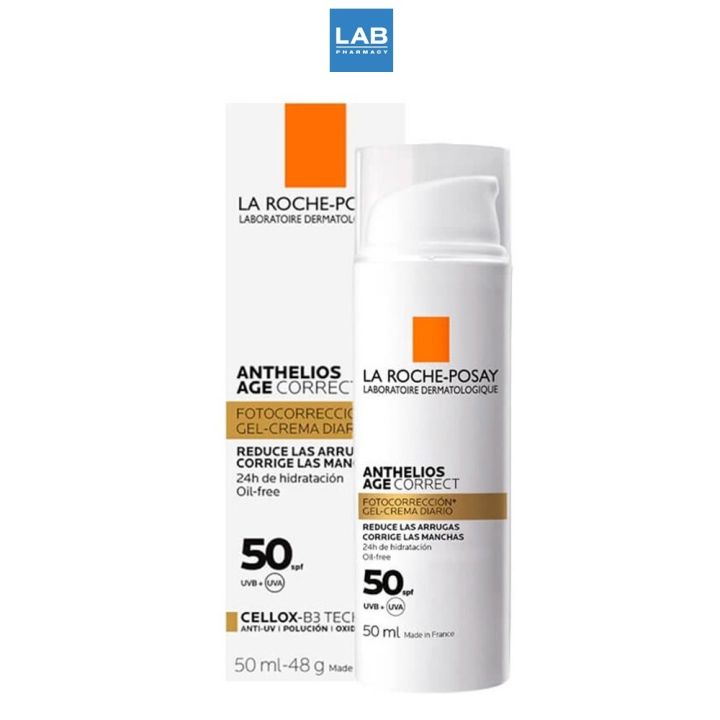 la-roche-posay-anthelios-age-correct-spf50-50-ml-ลา-โรช-โพเชย์-แอนเทลิโอส-เอจ-คอร์เร็ค-เอฟพีเอฟ-50-ผลิตภัณฑ์กันแดดสำหรับผิวหน้า