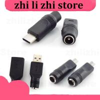 zhilizhi Store 1x 5.5*2.1mm DC Female power Jack To type c mirco usb 2.0 type a male Plug Female Jack 5V Power Plug Connector converter Laptop