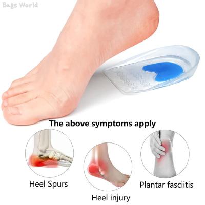 Silicone Gel Insoles Heel Cushion for Feet Soles Relieve Foot Pain Protectors Spur Support Shoes Pad Feet Care Inserts Shoes Accessories