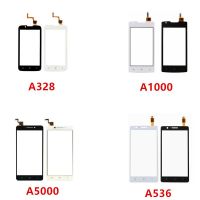 สำหรับ Lenovo A1000 A5000 A328 A536 A2016เซ็นเซอร์หน้าจอสัมผัส A1010กระจกกันรอยดิจิตอลกระจกหน้าด้านนอกด้วยสติกเกอร์