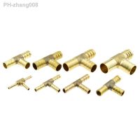 T way T-Shape Brass Barb Pipe Hose Fitting 3 way connector For 4mm 5mm 6mm 8mm 10mm 19mm hose copper Pagoda Water Tube Fittings