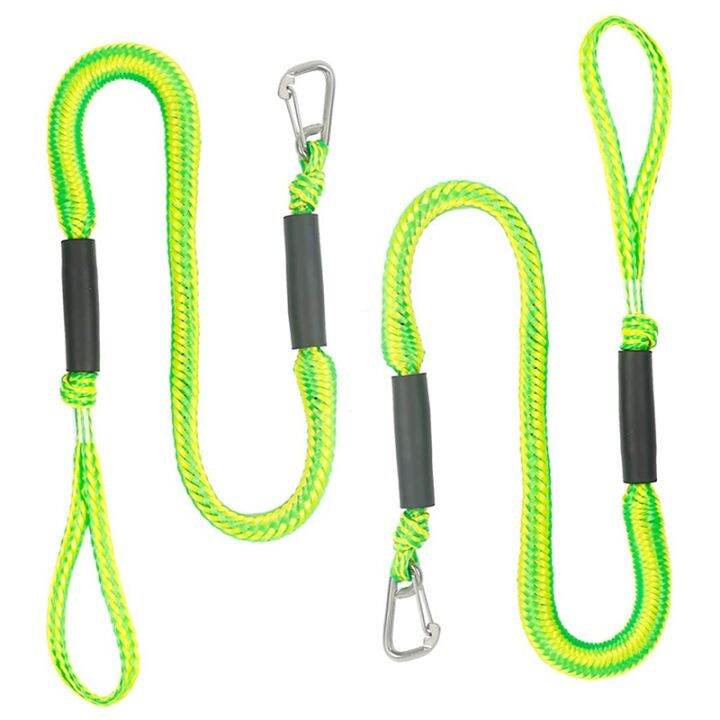 4Ft Boat Bungee Dock Line with Hook Mooring Rope Boat Accessories for