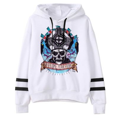 Ghostband Hoodies ผู้หญิงสไตล์โกธิค Streetwear Hoddies Hood เสื้อกันหนาว90S สำหรับผู้หญิง