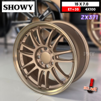 ล้อแม็กขอบ 15x7.0 ET+35 4รูx100 ?ยี่ห้อ SHOWY รุ่น ZX371 สี Bronze ?(ราคาต่อ1วง)?