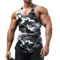 Camouflage Summer Fitness Tank Top Men Bodybuilding New Gyms Clothing Fitness Men Shirt Slim Fit Vests Mesh Singlets Muscle Tops