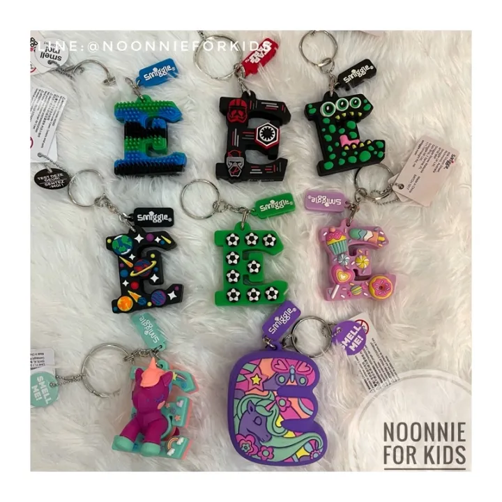 พวงกุญแจตัวอักษร E- Smiggle Scented Alphabet Keyrings ดีไซน์น่ารัก แท้ ...