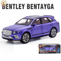 1:24 รุ่นรถที่เข้ากันได้สำหรับ Bentley Bentayga จำลองดึงกลับรถเครื่องประดับสำหรับของขวัญเด็กชาย