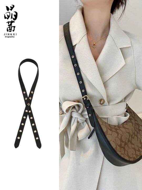 Suitable for Coach crescent bag transformation Messenger shoulder  adjustable leather shoulder strap replacement underarm bag strap can be  purchased separately Accessories | Lazada