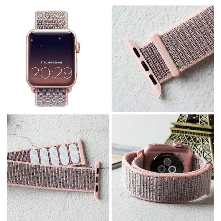 สายนาฬิกา-vuaerang-ห่วงไนลอนทดแทนเคสสำหรับ-apple-watch-series-8-7-se-6-5-4-3-2-1พร้อมเคสสำหรับ-i-watch-38มม-42มม-40มม-44มม-41มม-45มม