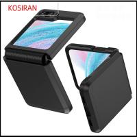 KONSIRAN ป้องกันการกระแทก สำหรับ Z flip 5 Case พีซีทีพียู บานพับแบบบานพับ ฝาปิดโทรศัพท์ ของใหม่ ป้องกันปกป้องปกป้อง ตัวป้องกันโทรศัพท์มือถือ สำหรับ Samsung Galaxy Z Flip5 โทรศัพท์สำหรับโทรศัพท์