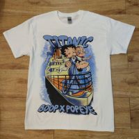 เสื้อยืดคุณภาพดี เสื้อยืดผ้าฝ้าย Titanic Betty Boop DTG digital printer (direct to garment)