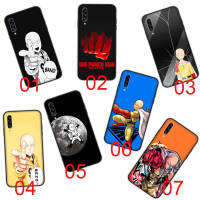 One Punch Man อ่อนนุ่ม ซิลิโคน เคสโทรศัพท์ หรับ OPPO  Black ปก