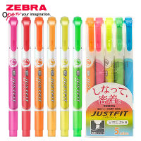 Japan ZE color highlighter WKT17 double-head oblique tip pen student with soft tip marker marker