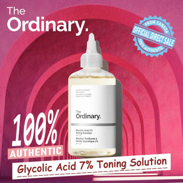 The Ordinary Glycolic Acid 7 Toning Solution 240ml Toner Skincare Beauty Skincare Toner Peel 0504