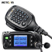 Retevis RB86 GMRS วิทยุเคลื่อนที่ระยะไกลตัวรับสัญญาณมือถือ8ช่องช่องฐาน30 GMRS ช่อง NOAA IP67กันน้ำ20W มินิโทรศัพท์มือถือวิทยุรถยนต์พร้อมไมโครโฟนสำหรับออฟโรด (สีดำ1แพ็ค)