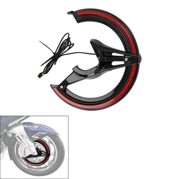Motorcycle Brake Rotor Covers With LED Light Lamp For Honda Goldwing